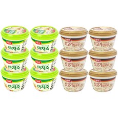 DONGWON 東遠 蔬菜粥 287.5g 6入+牛肉雜糧粥 288g 6入, 1組