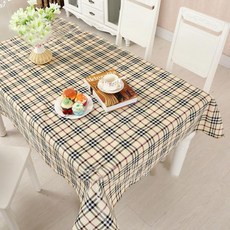 Blockmart 6 人防水桌布, 網格圖案, 183 x 137 厘米