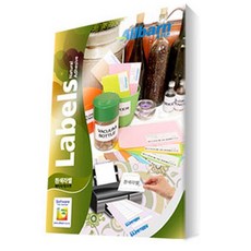 ALLBARN LABEL 雷射噴墨共用白色標籤紙, 16格, 100個