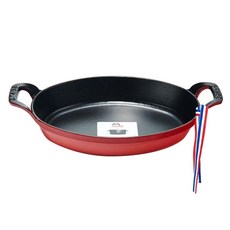 스타우브 타원형 스태커블디쉬 체리, 24cm, 1개