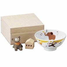 상고 유아식기 선물세트 밥그릇 코끼리, 1개