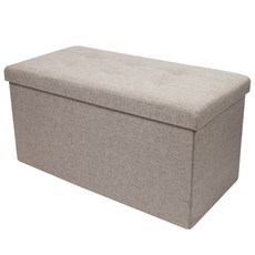 CASAMARU 素色可收納長型沙發椅, 米色, 1個