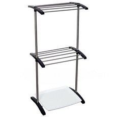 Breeze 兼具加濕功能 2層晾衣架, 1個, 黑色