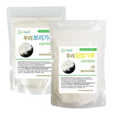 우리방앗간 고운가루 입자 찹쌀가루 150g + 보리가루 150g, 1세트