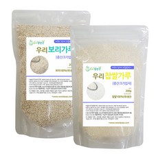 우리방앗간 중간크기 입자 찹쌀가루 200g + 보리가루 200g, 1세트