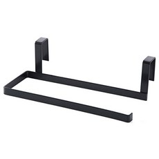 크레바스 양방향 2in1 키친타올걸이 행주건조대, 블랙, 1개