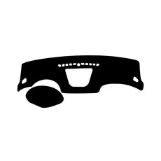 REX.D 防滑儀表板避光墊 雪佛蘭 Lacetti Premiere 內建導航型, 黑色 + 黑色滾邊, 1個