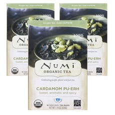 누미티 카르다몸향 보이차 티백, 2.1g, 16개입, 3개