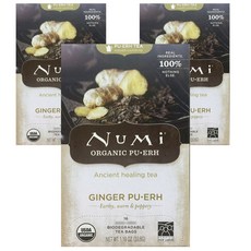 누미티 진저향 보이차 티백, 2.1g, 16개입, 3개