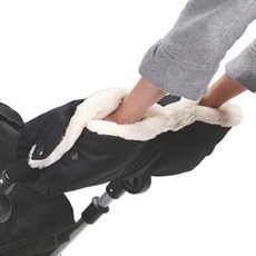 推車保暖手套, 黑色, 1入