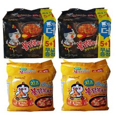 삼양 불닭볶음면 140g 6p x 2팩 + 치즈불닭볶음면 140g 4p x 2팩, 20개