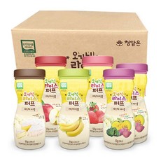 청담은 오가닉 라이스 퍼프 레인보우 볼 5종 세트, 베지, 바나나, 사과, 딸기, 치즈, 1세트
