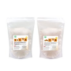 하마씨앤티 유기농 백미 쌀가루 250g + 로스팅 쌀가루 250g, 1세트