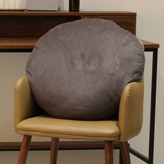 HANEE 素色圓形墊, 深灰色