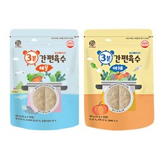 Miznco 3分鐘方便高湯包, 蔬菜口味 + 海鮮口味, 2包