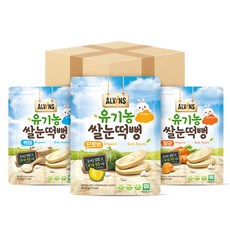 ALVINS 愛彬思 孩童米餅, 白米口味+胡蘿蔔口味+南瓜口味, 1組, 90g