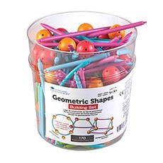 Learning Resources 幾何形狀拼接玩具桶, 混色