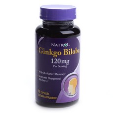 나트롤 징코 빌로바 120mg 캡슐, 60개입, 1개, 60정