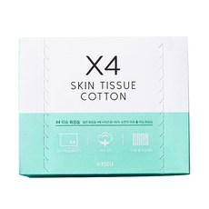 어퓨 X4 티슈 화장솜, 80매입, 1개