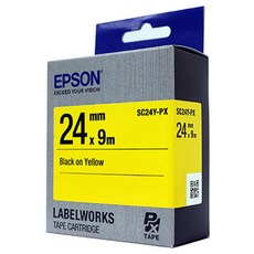 EPSON PRIFIA 標籤帶卡匣, SC24Y, 9m