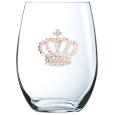 퀸스주얼 오로라 보리엘리스 왕관 와인잔 스템미포함, 1개