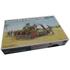 Trumpeter 1:35 러시아 KV-8 HeavyTank 프라모델, 1개