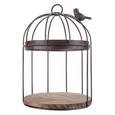 THE ZAKKA 鋼製圓籠裝飾架CYST019, 棕色的