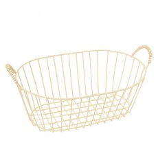 THE ZAKKA 附把手金屬籃, 象牙白, 1個