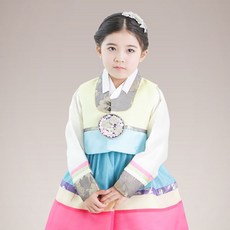 geumdong hanbok 女童黃三層韓服 GD114