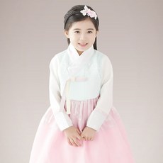 geumdong hanbok 女童天藍雪花韓服套裝 GD124