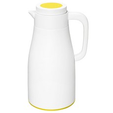 피오 에보 베큠 플라스크 워터저그, 옐로우 + 화이트, 1L, 1개