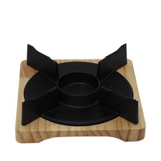 韓國 Good Friend 新型方形木製保溫座, 無, 1個