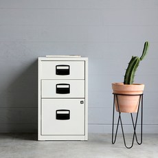 마켓비 KLUM 서랍장 400670, 화이트, 3단