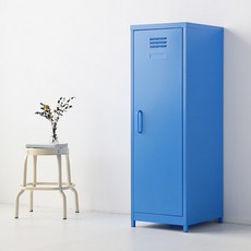마켓비 MKB 캐비넷 세로중 1문 수납장 3801200, 블루