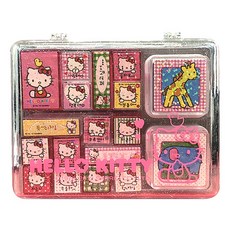 헬로키티 큐브 다이어리 스템프 세트, 1세트, 1박스