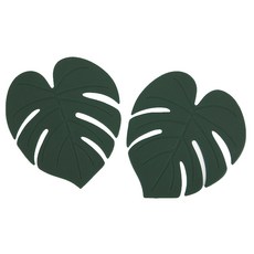 Dailylike 矽膠防滑杯墊, 龜背芋款, 2入