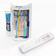 Dr.CLEANER 家用牙刷清潔器+血型圖案攜帶式牙刷清潔器, 家用 (DR-21)、便攜式 (BIO-201), O型
