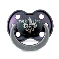 Dentistar Rock Star安撫奶嘴, 第2階段(6~14個月), Dark Lily Flower, 1組