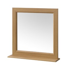 우드웰 스탠드형 사각거울 700 x 700 cm, 아카시아