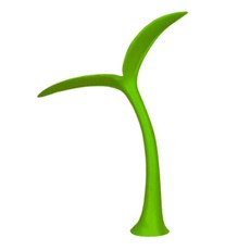 신일코퍼레이션 메모리폼 3D 입체 차량용 스티커 새싹, 그린, 1개