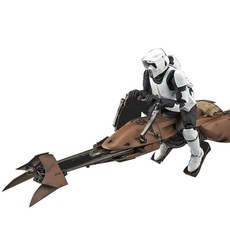 반다이 1/12 스타워즈 스카우트 트루퍼 + 스피더바이크 프라모델, 1세트