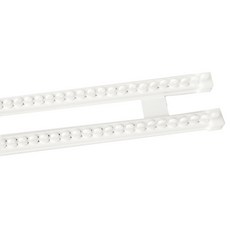 MAISONTEXTILE 紡織窗簾雙軌, 白色