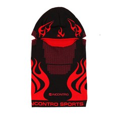 INCONTRO 全罩式面罩, 黑色 紅色