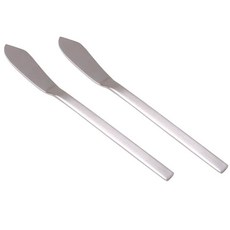 현우 린넨 화이트 샤틴 양식기 버터나이프 18.6cm, 2개, 1개