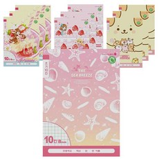 모닝글로리 초등 1-2 쓰기노트 10칸 여자, 랜덤발송, 10권