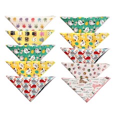 DRESSHOUSE 動物圖案印花雙面圍兜 10入