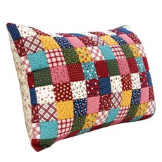 拼貼格子枕頭套