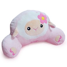 ANINARA 造型網眼靠墊 L號, 羊毛（粉紅色）