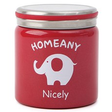 HOMEANY 保溫竹筒, 紅色的, 300毫升