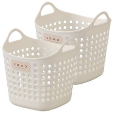 이노마타 사각 소프트 미니 바스켓 4466, 화이트, 2개